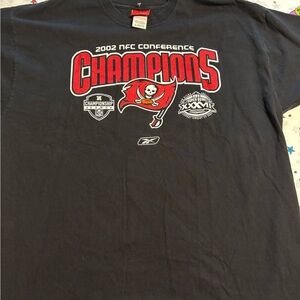 Reebok Black Champions T-Shirt with Red Accents